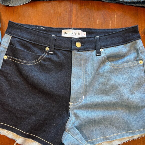 RARE Revolve x Chloe Denim Track Jacket and Shorts Size XS - Picture 3 of 16